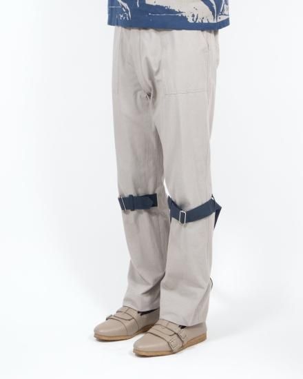 PHINGERIN/フィンガリン】BONTAGE PANTS(GREY x NAVY) - 「PLACE PHINGERIN/フィンガリン】BONTAGE PANTS(GREY x NAVY) - 「PLACE