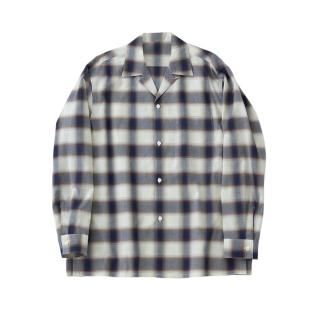 <img class='new_mark_img1' src='https://img.shop-pro.jp/img/new/icons44.gif' style='border:none;display:inline;margin:0px;padding:0px;width:auto;' />URU/OPEN COLLAR L/S SHIRTS(BROWN)