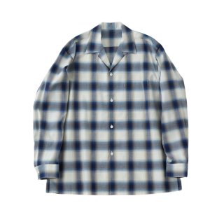 <img class='new_mark_img1' src='https://img.shop-pro.jp/img/new/icons14.gif' style='border:none;display:inline;margin:0px;padding:0px;width:auto;' />URU/OPEN COLLAR L/S SHIRTS(BLUE)