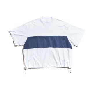 <img class='new_mark_img1' src='https://img.shop-pro.jp/img/new/icons14.gif' style='border:none;display:inline;margin:0px;padding:0px;width:auto;' />is-ness/ͥBALLOON COLOR BLOCK SHORT SLEEVE T-SHIRT(WHITE x NAVY)
