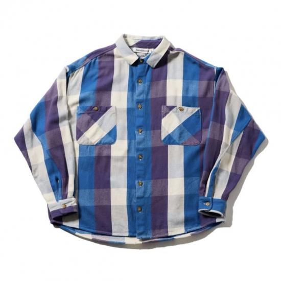 SandWaterr/サンドウォーター】RESEARCHED WORK SHIRT #1(BLUE SandWaterr/サンドウォーター】RESEARCHED WORK SHIRT #1(BLUE