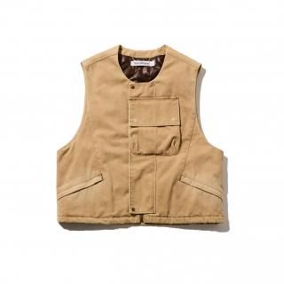 <img class='new_mark_img1' src='https://img.shop-pro.jp/img/new/icons14.gif' style='border:none;display:inline;margin:0px;padding:0px;width:auto;' />SandWaterr/ɥORGANIZED WORK PUFF VEST(BEIGE)