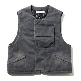 <img class='new_mark_img1' src='https://img.shop-pro.jp/img/new/icons44.gif' style='border:none;display:inline;margin:0px;padding:0px;width:auto;' />SandWaterr/ɥORGANIZED WORK PUFF VEST(NAVY)