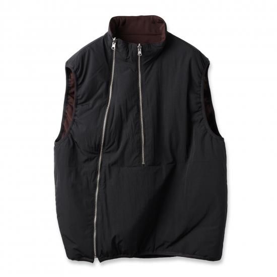 JieDa/ジエダ】Thinsulate REVERSIBLE PADDED VEST(BLACK/BROWN JieDa/ジエダ】Thinsulate REVERSIBLE PADDED VEST(BLACK/BROWN