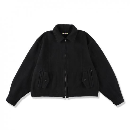 is-ness/イズネス】WOOL ZIP BLOUSON(BLACK) - 「PLACE/プレイス is-ness/イズネス】WOOL ZIP BLOUSON(BLACK) - 「PLACE/プレイス