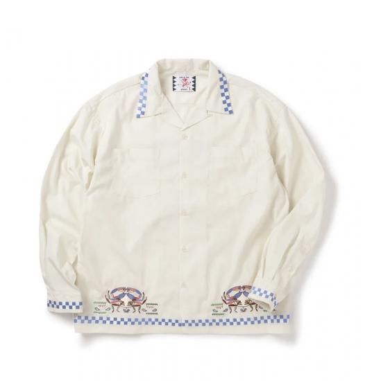 SON OF THE CHEESE/サノバチーズ】SIDE WALK SHIRT(WHITE SON OF THE CHEESE/サノバチーズ】SIDE WALK SHIRT(WHITE
