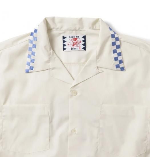 SON OF THE CHEESE/サノバチーズ】SIDE WALK SHIRT(WHITE SON OF THE CHEESE/サノバチーズ】SIDE WALK SHIRT(WHITE