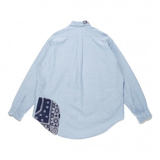 BOWWOW/バウワウ】OXFORD BD SHIRTS BANDANNA REPAIRED