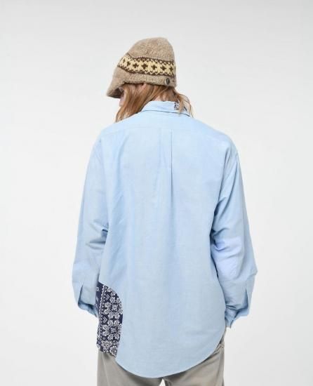 BOWWOW/バウワウ】OXFORD BD SHIRTS BANDANNA REPAIRED