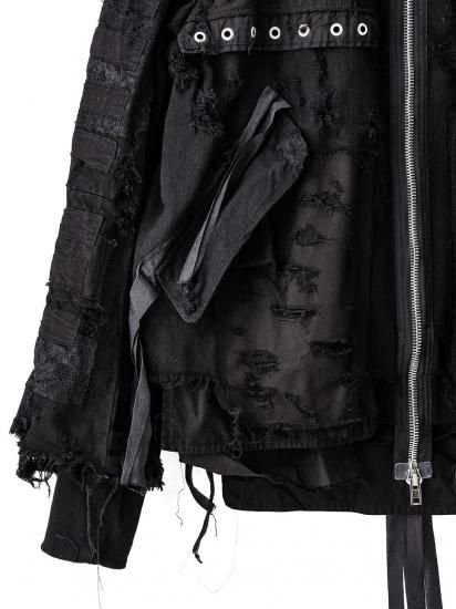 レブリカブラック　MATRIOCHKA メキシコ風アウター Midorikawa/ミドリカワ】BORO JACKET - 「PLACE/プレイス