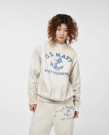 美品 BOWWOW USN SEEBEES ビンテージ 加工 スウェット BOWWOW/バウワウ】USN SEEBEES SWEATSHIRTS AGING - 「PLACE