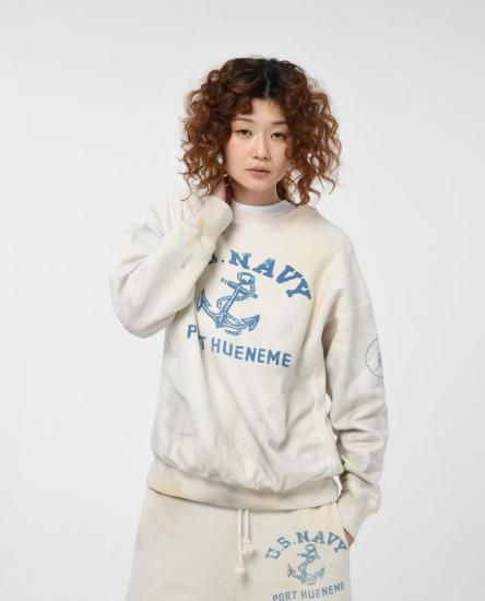 BOWWOW/バウワウ】USN SEEBEES SWEATSHIRTS AGING - 「PLACE