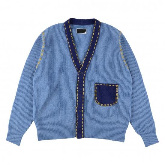 PHINGERIN/フィンガリン】PG1 CARDIGAN(SAX x BLUE) - 「PLACE PHINGERIN/フィンガリン】PG1 CARDIGAN(SAX x BLUE) - 「PLACE
