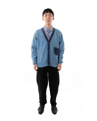PHINGERIN/フィンガリン】PG1 CARDIGAN(SAX x BLUE) - 「PLACE PHINGERIN/フィンガリン】PG1 CARDIGAN(SAX x BLUE) - 「PLACE