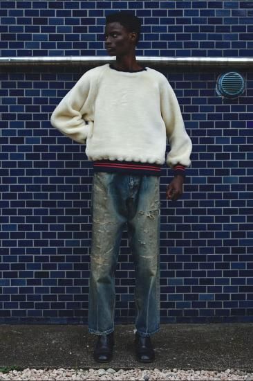 NEXUSVII/ネクサスセブン】DAMAGED LOOSE DENIM PANTS - 「PLACE NEXUSVII/ネクサスセブン】DAMAGED LOOSE DENIM PANTS - 「PLACE