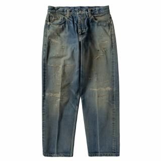 <img class='new_mark_img1' src='https://img.shop-pro.jp/img/new/icons44.gif' style='border:none;display:inline;margin:0px;padding:0px;width:auto;' />NEXUSVII/֥ͥDAMAGED LOOSE DENIM PANTS