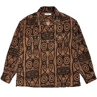<img class='new_mark_img1' src='https://img.shop-pro.jp/img/new/icons14.gif' style='border:none;display:inline;margin:0px;padding:0px;width:auto;' />exodus/BORNEO FLANNEL S/S SHIRT(BROWN)
