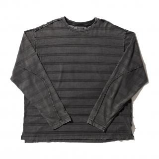 <img class='new_mark_img1' src='https://img.shop-pro.jp/img/new/icons44.gif' style='border:none;display:inline;margin:0px;padding:0px;width:auto;' />SandWaterr/ɥRESEARCHED TEE LS / COTTON BORDER JERSEY(BLACK)