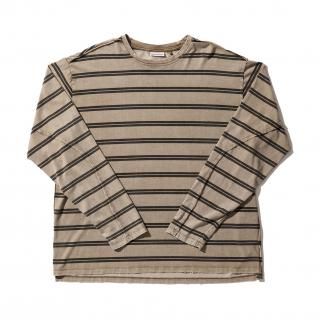 <img class='new_mark_img1' src='https://img.shop-pro.jp/img/new/icons44.gif' style='border:none;display:inline;margin:0px;padding:0px;width:auto;' />SandWaterr/ɥRESEARCHED TEE LS / COTTON BORDER JERSEY(TAUPE)