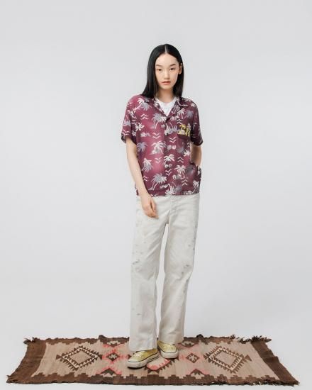 BOWWOW/バウワウ】x RECOGNIZE TK RECORDS HAWAIIAN SHIRT SUNBURN