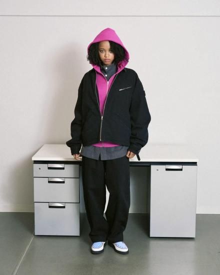 PHINGERIN/フィンガリン】ZIP DENIM WORK JACKET(BLACK) - 「PLACE