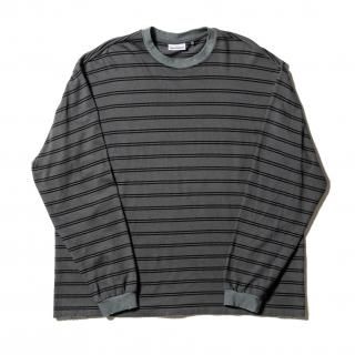 <img class='new_mark_img1' src='https://img.shop-pro.jp/img/new/icons14.gif' style='border:none;display:inline;margin:0px;padding:0px;width:auto;' />SandWaterr/ɥRESEARCHED TEE LS / COTTON BORDER JERSEY(CHARCOAL)