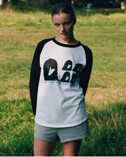 BoTT/ボット】Disc Raglan L/S Tee(White) - 「PLACE/プレイス