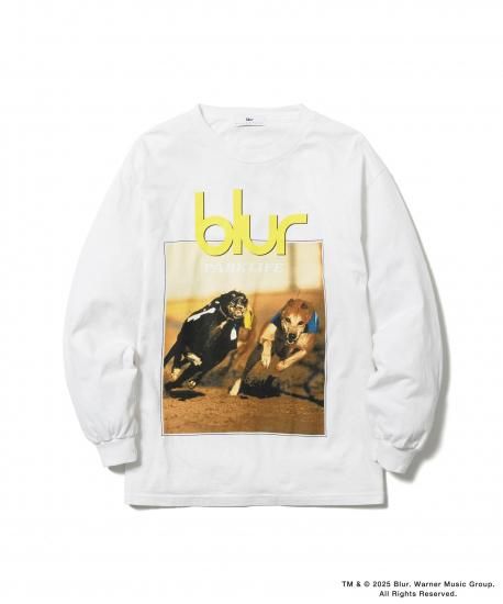 F-LAGSTUF-F/フラグスタフ】x blur L/S TEE(WHITE) - 「PLACE