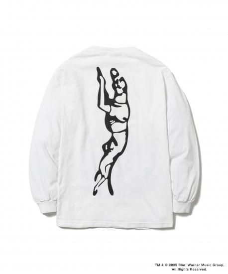 F-LAGSTUF-F/フラグスタフ】x blur L/S TEE(WHITE) - 「PLACE