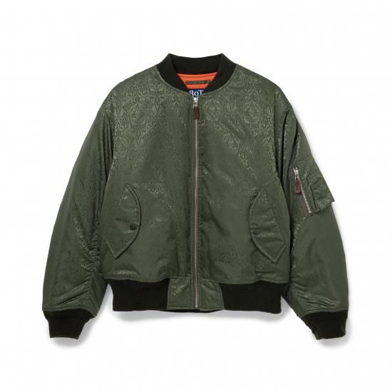 BoTT/ボット】Jacquard MA-1 Jacket(Olive) - 「PLACE/プレイス