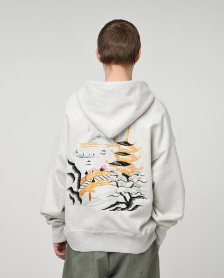 BOWWOW/バウワウ】SUKAJAN EMB ZIP HOODIE AGED - 「PLACE
