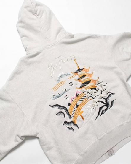 BOWWOW/バウワウ】SUKAJAN EMB ZIP HOODIE AGED - 「PLACE