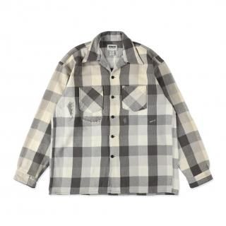 <img class='new_mark_img1' src='https://img.shop-pro.jp/img/new/icons44.gif' style='border:none;display:inline;margin:0px;padding:0px;width:auto;' />BOWWOW/Х復DAMAGED AND STAINED FLANNEL SHIRT
