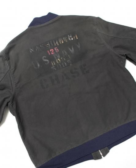 BOWWOW USN DECK ZIP JACKET AGED　XL　バウワウ BOWWOW「USN DECK ZIP JACKET AGED - デッキジャケット」 - Mate-N-Raw