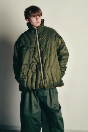 is-ness イズネス　ダッグフーデッドジャケット 30AWJK08 カーキ is-ness（イズネス） DUCK FOODED JACKET ダッグフーデッドジャケット