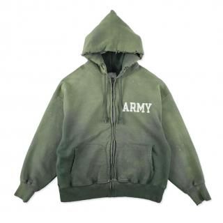 <img class='new_mark_img1' src='https://img.shop-pro.jp/img/new/icons14.gif' style='border:none;display:inline;margin:0px;padding:0px;width:auto;' />BOWWOW/Х復ARMY ZIP HOODIE AGED