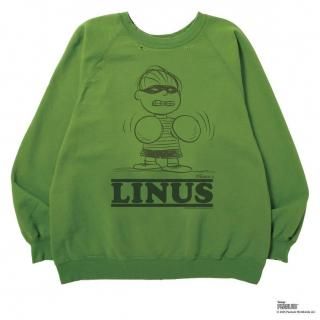 <img class='new_mark_img1' src='https://img.shop-pro.jp/img/new/icons14.gif' style='border:none;display:inline;margin:0px;padding:0px;width:auto;' />NEXUSVII/֥ͥx PEANUTS LINUS CREW(GREEN)