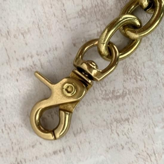 Fホールカラビナ ウォレットチェーン ブラス 〈IPC-02〉 - OT＆E-shibata