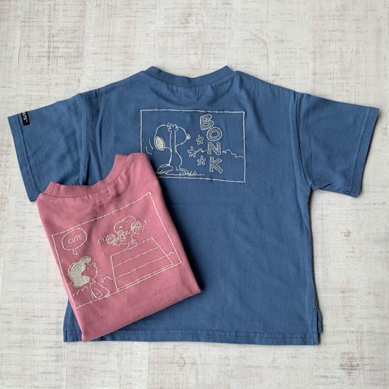 〈再値下げキッズ【F.O.KIDS】Tシャツ PEANUTSコラボ スヌーピー刺繍 SUNDAY 〈R207041〉 - OT＆E-shibata