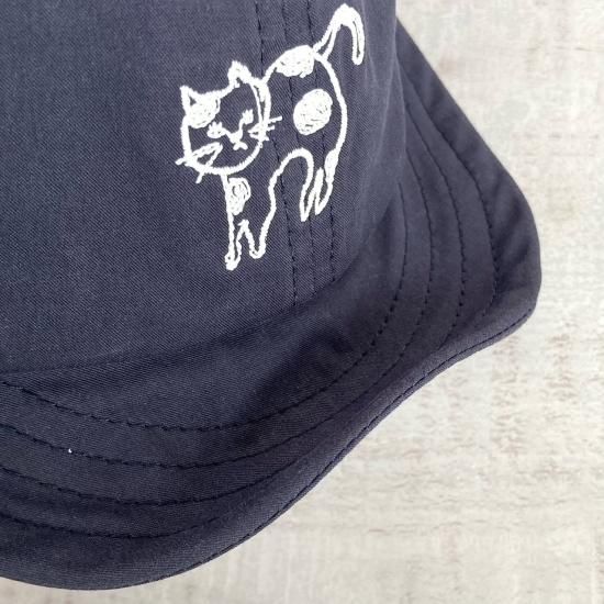 再値下げ〉キッズ【NEEDLE WORKS】 ねこ刺繍ギャバCAP 〈2123209 再値下げ〉キッズ【NEEDLE WORKS】 ねこ刺繍ギャバCAP 〈2123209