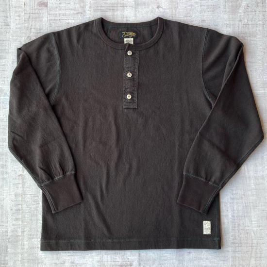COLIMBO 長袖ヘンリーネックTシャツ XL ランプブラック 日本製 COLIMBO 長袖ヘンリーネックTシャツ XL ランプブラック 日本製