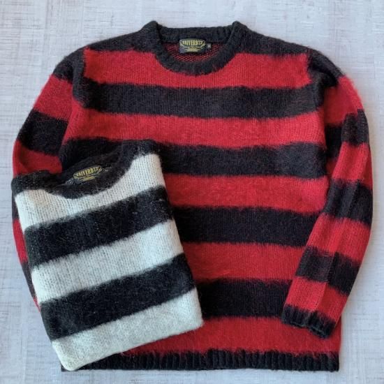 全2色【CWORKS/シーワークス】2022AW「Shaggy Mohair Sweater