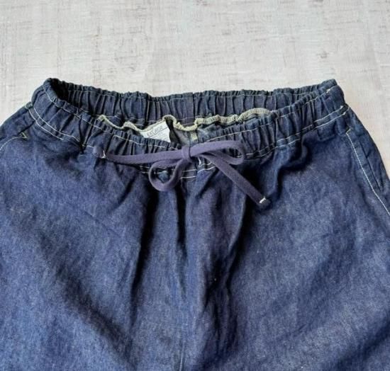 えみおわす　タオパンツ　リネン100% M 手織のタオパンツ｜えみおわす