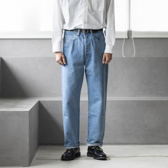 HATSKI Straight Denim Used ”Ice Blue”[アイスブルー HATSKI Straight Denim Used ”Ice Blue”[アイスブルー