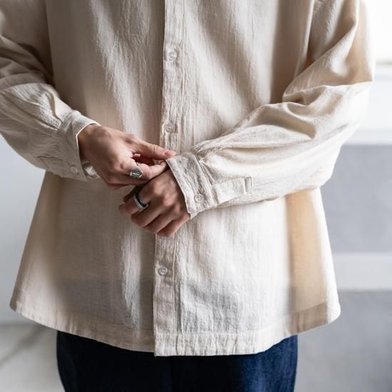 MITTAN ［SH-120］綿絹楊柳ビッグシャツ［生成］ - Maiden Voyage