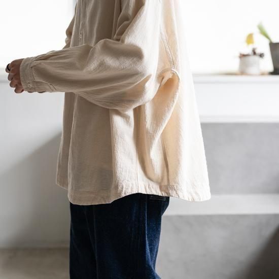 MITTAN ［SH-120］綿絹楊柳ビッグシャツ［生成］ - Maiden Voyage