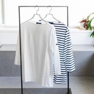 セントジェームス SAINTJAMES フーデッドTシャツ 生成り・マリン SAINT JAMES OUESSANT SHORT SLEEVE ”ECRU/MARINE”［生成り