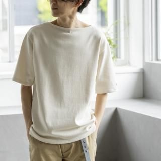 SAINT JAMES OUESSANT SHORT SLEEVE ”ECRU/MARINE”[生成り SAINT JAMES OUESSANT SHORT SLEEVE ”ECRU/MARINE”[生成り