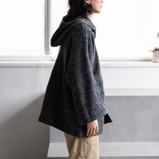 未使用　ウール フード コート eea0e0249434d0fe85085421206352