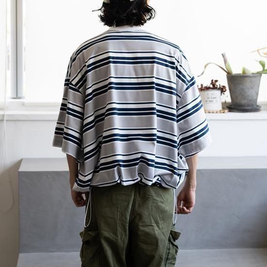 【is-ness イズネス】バルーンTシャツ Balloon Border 新品 is-ness BALLOON BORDER T-SHIRT 3色展開 - Maiden Voyage